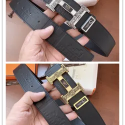 HERMES AAA+ Belts Luxury Design Fashion Original leather  Genuine packaging width:3.8cm #B53925