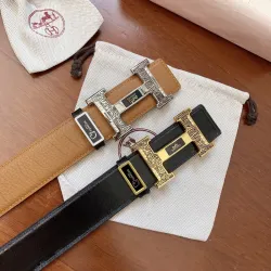 HERMES AAA+ Belts Luxury Design Fashion Original leather  Genuine packaging width:3.8cm #B53926