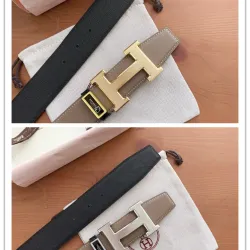 HERMES AAA+ Belts Luxury Design Fashion Original leather  Genuine packaging width:3.8cm #B53927
