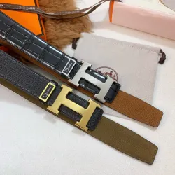 HERMES AAA+ Belts Luxury Design Fashion Original leather  Genuine packaging width:3.8cm #B53938