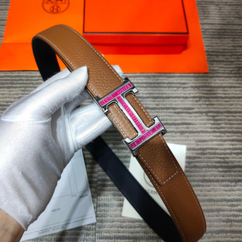 HERMES AAA+ reversible Leather Belts W3.2cm for women #9129515