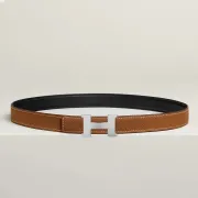 HERMES Women Belt Mini Constance belt buckle Reversible leather strap 24 mm #B49256