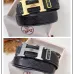 Hermes H Buckle Leather Belt 3.8 cm #B45657