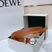 Loewe Leather Belts Luxury Design Fashion Original leather Genuine packaging width:2.0cm #B53942