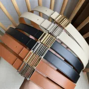 Loewe Leather Belts Luxury Design Fashion Original leather Genuine packaging width:2.8cm #B53944