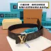 Men's Louis Vuitton AAA+ Belts 4CM Silver/Gold Belt Buckle #B44603