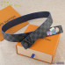 Men's Louis Vuitton AAA+ reversible Leather Belts W4cm #9129990