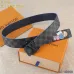 Men's Louis Vuitton AAA+ reversible Leather Belts W4cm #9129990