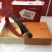 Women's Louis Vuitton AAA+ Belt Red cowhide cross pattern base 3CM #B44604