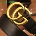 Leather Men's Gucci AAA+ black Belts double G buckle #9111462