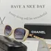 Chanel Sunglasses women' fashion  Rectangle Butterfly glasses #B53421