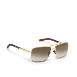 Louis Vuitton AAA Attitude Sunglasses Gold Acetate #99921422