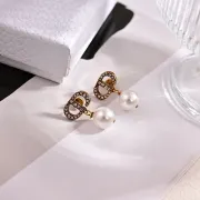 Dior Tribales Gradient Logo Earrings #B49971