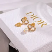 Dior Tribales Gradient Logo Earrings #B49972