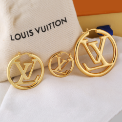 Louis Vuitton Louise Hoop Earrings 33mm/43mm #999931358