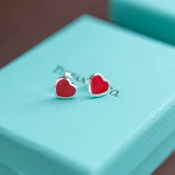 Tiffany Cute Heart Stud Earrings   Colorful Everyday Jewelry for Women #B52238