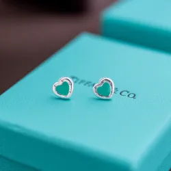 Tiffany Cute Heart Stud Earrings   Colorful Everyday Jewelry for Women #B52239