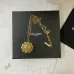 Saint Laurent Vintage Coin Pendant Necklace Anchor & Portrait Medallion Gold Silver Designer Jewelry #B65954