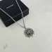 Saint Laurent Vintage Coin Pendant Necklace Anchor & Portrait Medallion Gold Silver Designer Jewelry #B65954