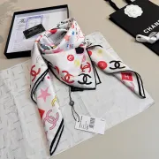 CHANEL Designer Style Neck Scarves Silk Scarves Shawls scarf #B63036 CHANEL Designer Style Neck Scarves Silk Scarves Shawls scarf #B63036
