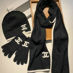 Chanel Wool knitted Scarf and cap #99911726