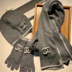 Chanel Wool knitted Scarf and cap #99911727