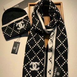 Chanel Wool knitted Scarf and cap #99911741