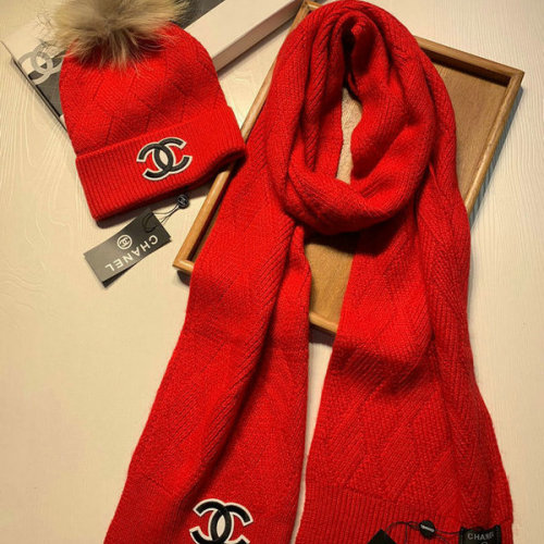Chanel Wool knitted Scarf and cap #99911750