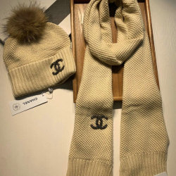 Chanel Wool knitted Scarf and cap #99911754