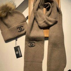 Chanel Wool knitted Scarf and cap #99911755