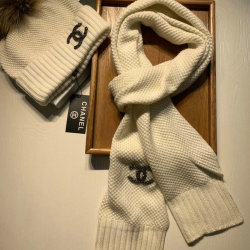 Chanel Wool knitted Scarf and cap #99911758