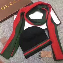 Gucci Wool knitted Scarf and cap 185*35cm #9108744