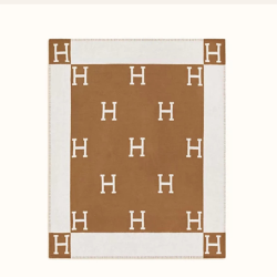 Hermes Brown Avalon Blanket #99914123