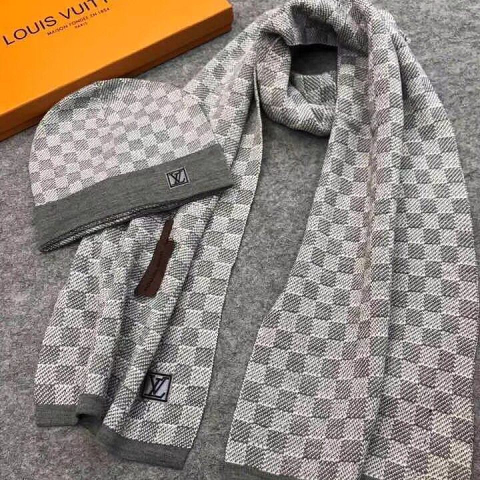 Buy Cheap Louis Vuitton Wool knitted Scarf and cap 185*35cm #9108732 from 0
