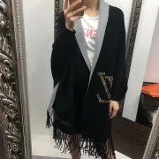 Louis Vuitton jacquard wool-blend poncho #99903348