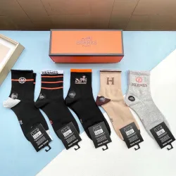 Hermes socks (5 pairs) #B41899