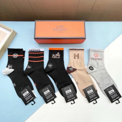 Hermes socks (5 pairs) #B41899