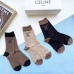 High quality  classic fashion design cotton socks hot sell brand Celine socks for  women and man 3 pairs #999930306