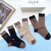 High quality  classic fashion design cotton socks hot sell brand Celine socks for  women and man 3 pairs #999930306