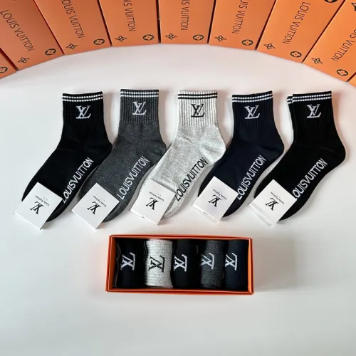 Louis vuitton socks Five pairs per box #B51477