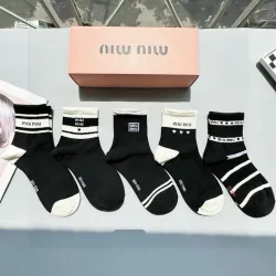 Miumiu socks Five pairs per box #B51474