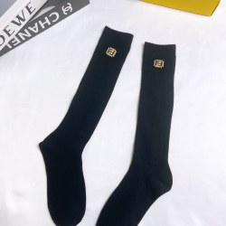 Wholesale high quality  classic fashion design cotton socks hot sell brand logo Fendi socks for women 1 pairs #999930297