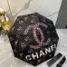 Chanel 2024 Summer New Folding Umbrella Black Coating for Sun Protection #B38903