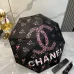 Chanel 2024 Summer New Folding Umbrella Black Coating for Sun Protection #B38903