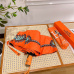 Hermes Three fold automatic folding umbrella #B34767