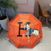 Hermes Three fold automatic folding umbrella #B34777