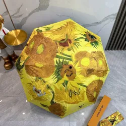 Louis Vuitton Oil Painting 2024 Summer New Fully Automatic Folding Umbrella #B38897