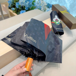 Louis Vuitton Three fold automatic folding umbrella #B34670
