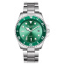 Green Black Water Ghost Waterproof Calendar Men's Watch Strong Luminous Steel Band Quartz Watch #99898845