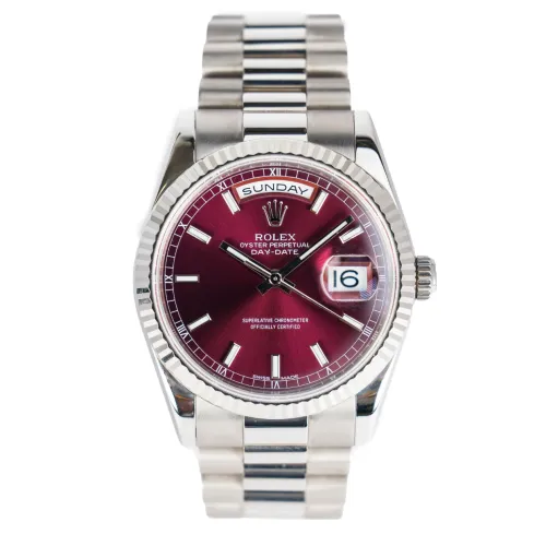 Rlx Day-Date Cherry Baton Dial x Bracelet Strap #B57597